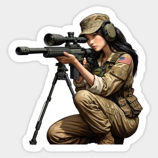 Sniper Girl Sticker